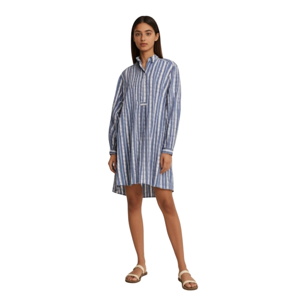 Victoria's Secret Blue & White Striped Mini Dress/Tunic XL